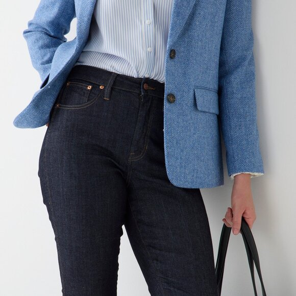 NWT J. Crew Womens Size 26 26x28 Curvy Vintage Slim-Straight Rinse Wash Jean NEW - Picture 4 of 5